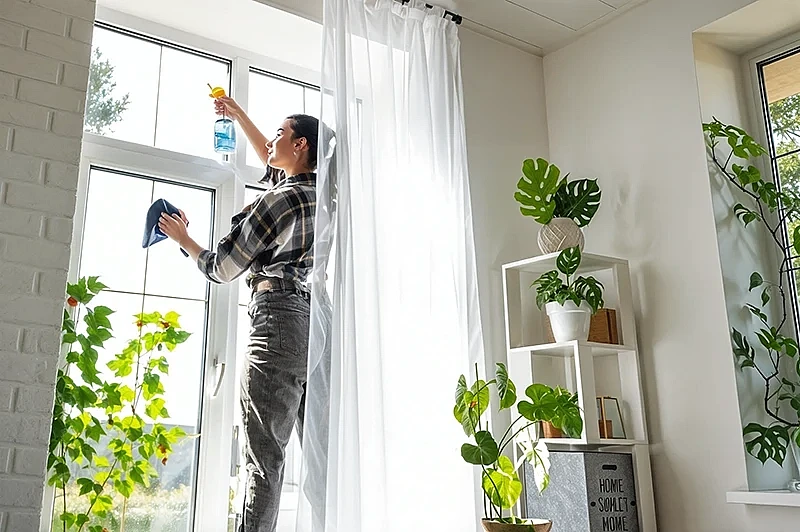 Save time when Magical Cleaning washes your windows