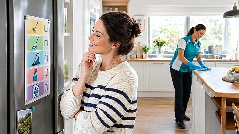 A simple cleaning plan for a busy household