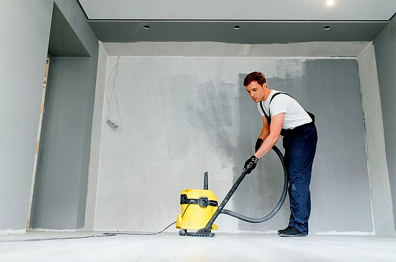 Removing construction waste