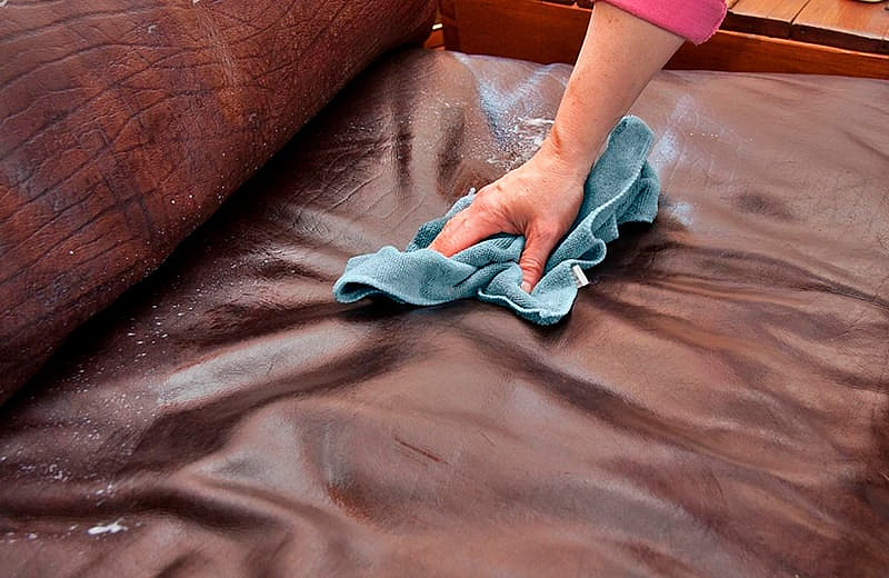 How to clean a leather sofa