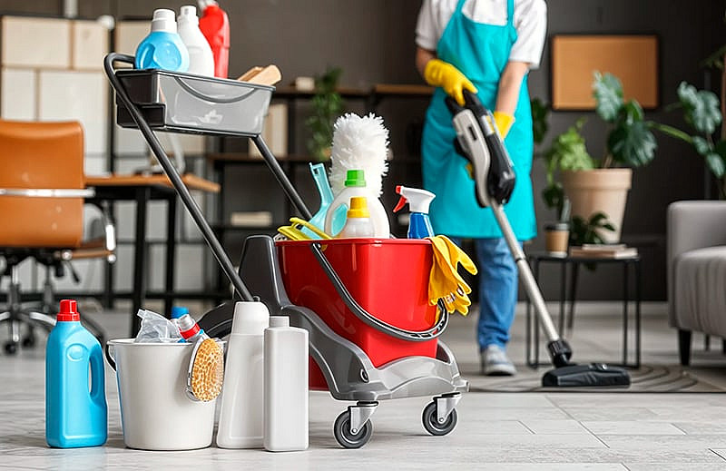 Book a regualr or commercial cleaning