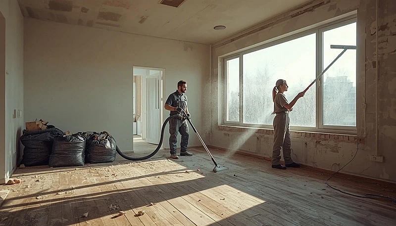 Cleaning up after construction