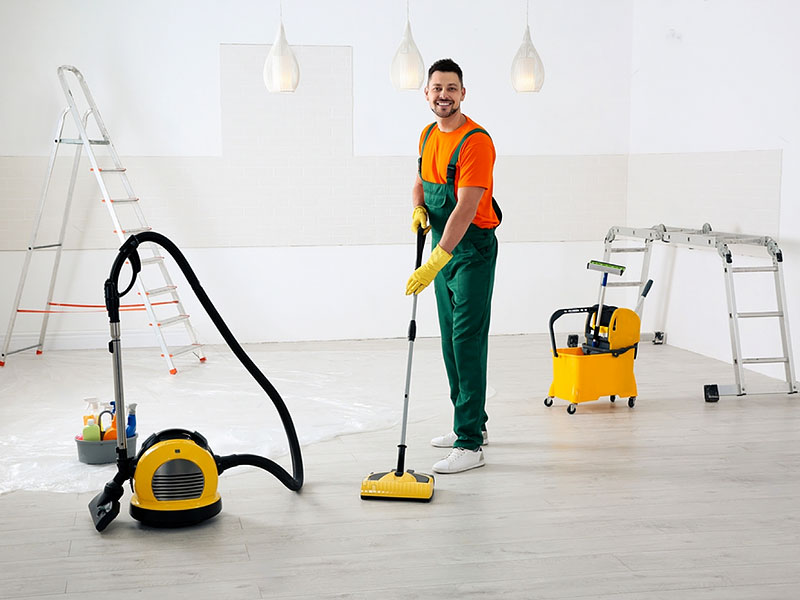 Cleaning up after construction
